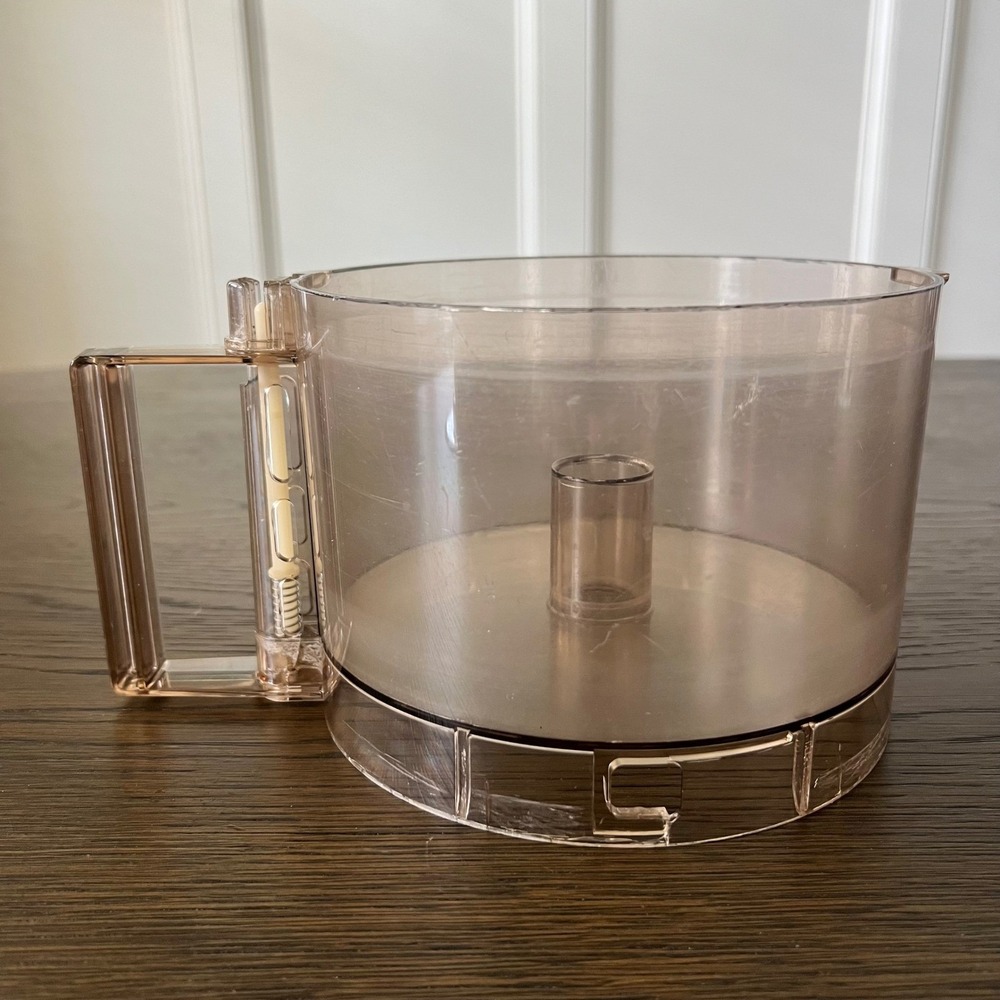 Cuisinart DLC-10 Food Processor Replacement Work Bowl Amber Tinted Vintage - Picture 5 of 7